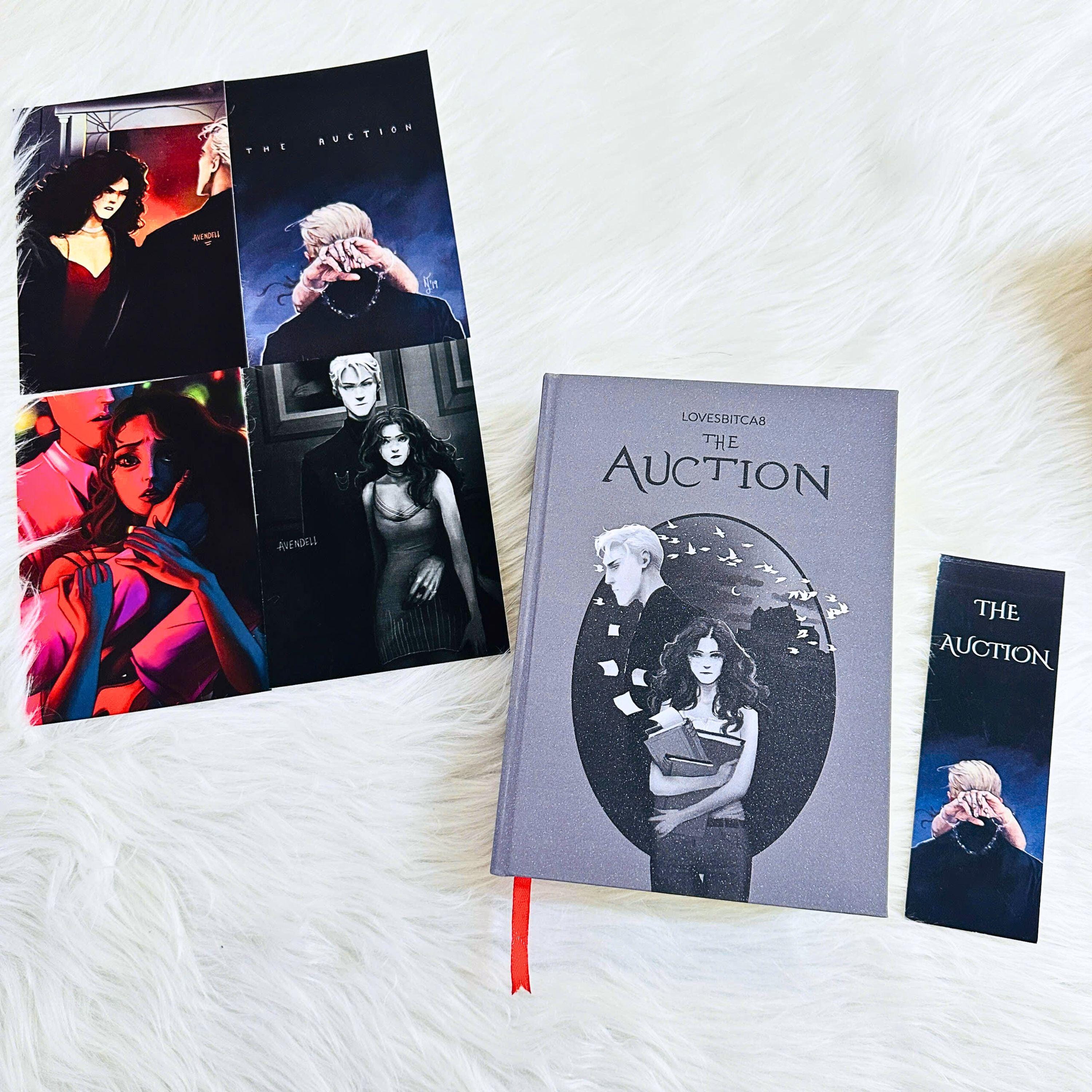 Hardcover Book The Auction – Handmade Collector Edition | Dark Romance Rebound Novel | Gift for Book Lovers