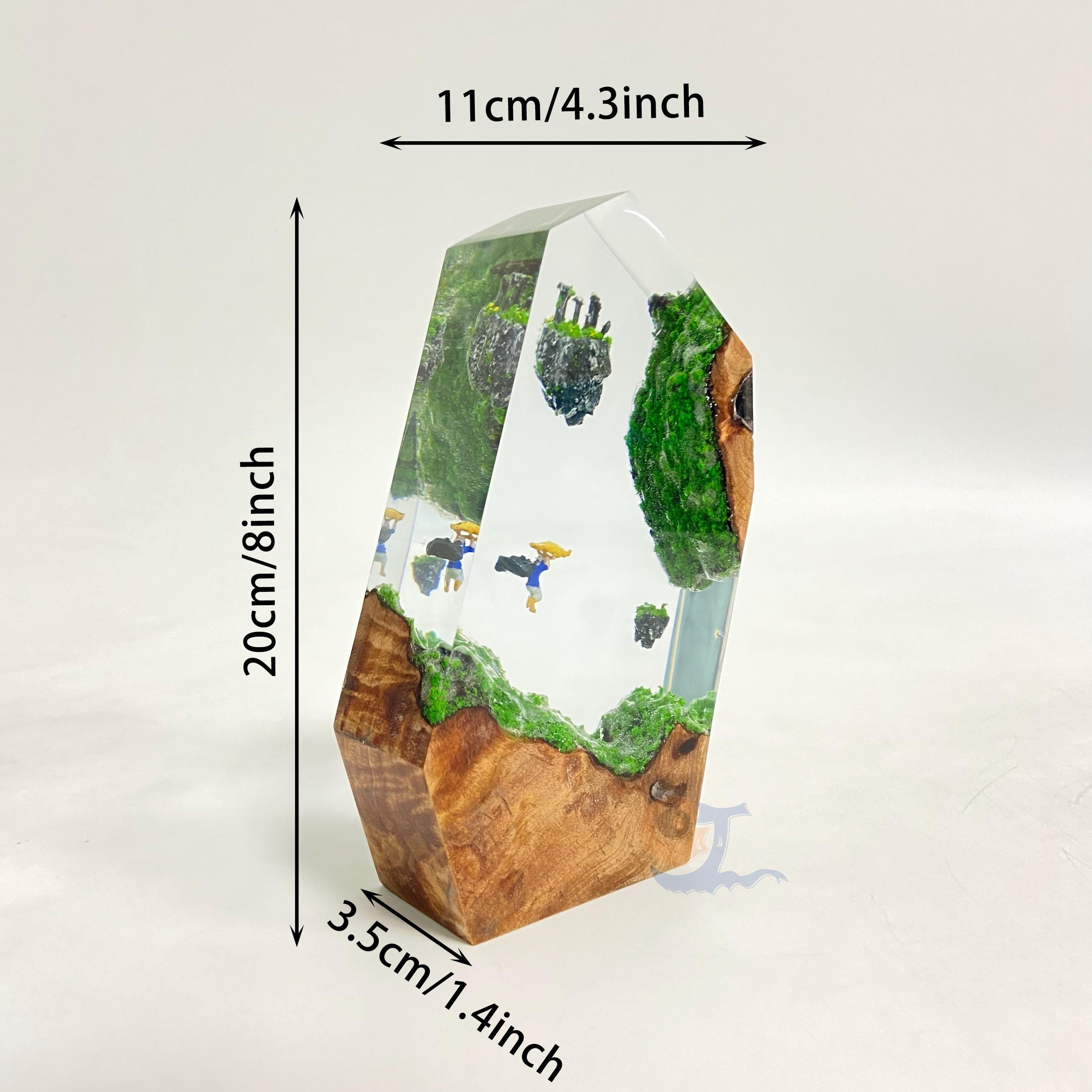 TLOZ Sky Islands Resin Wood Night Light, Gamer's Desk Decor Gift, TLOZ TOTK Fan Collectible, Christmas gifts, Perfect Gift for husband