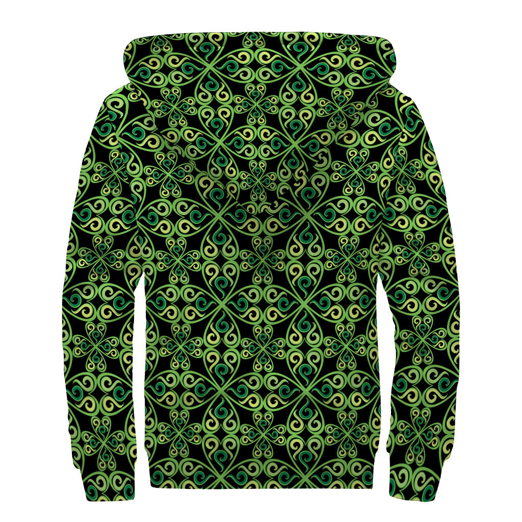 Celtic Symbol Sherpa Lined Zip Up: Embrace Your Inner Hippie - 2