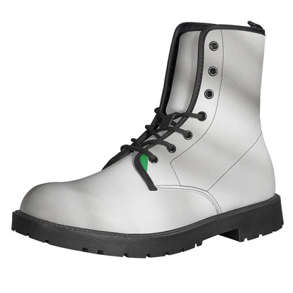 Get Groovy with Our Irish Flag Print Leather Boots for Hippies - 1