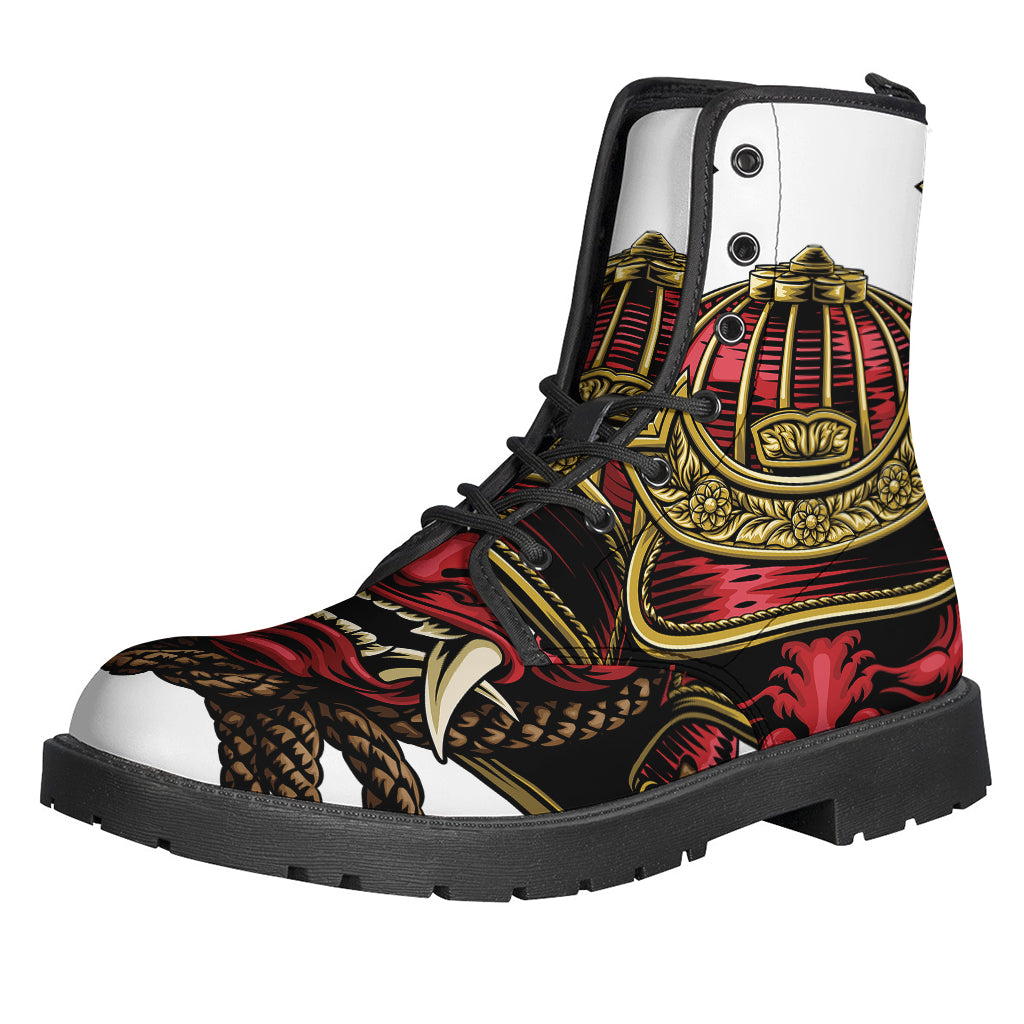 Groovy Samurai Leather Boots for the Free-Spirited Hippie - 1