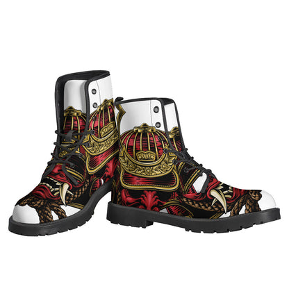 Groovy Samurai Leather Boots for the Free-Spirited Hippie - 3