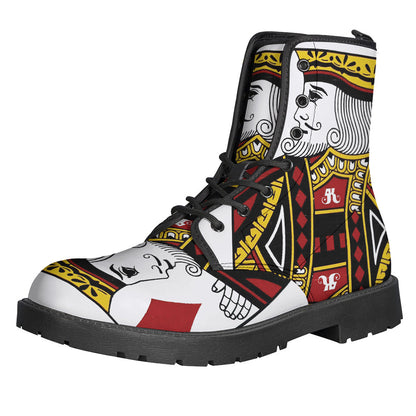 King of Diamonds Leather Lightweight Boots for Modern Hippies - 1