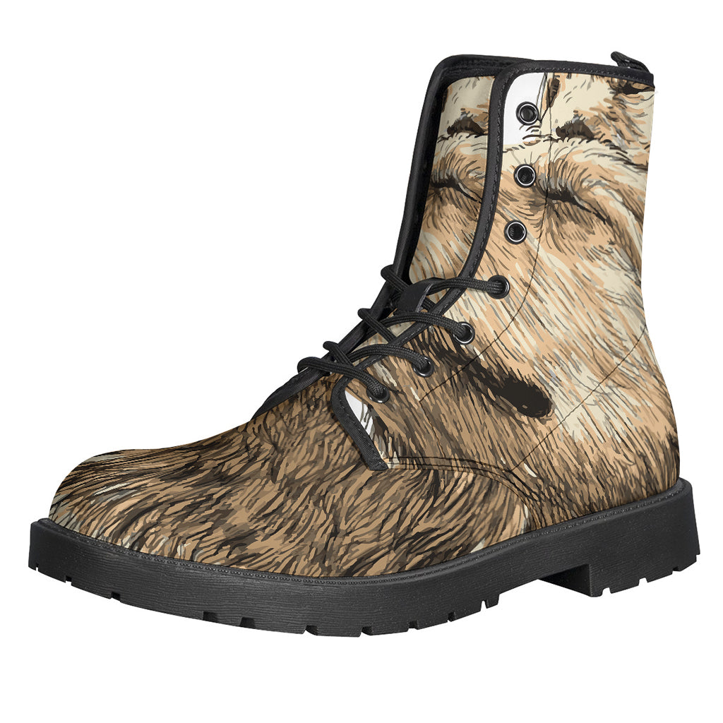 Labrador Retriever & Puppy Printed Leather Lightweight Boots for the Grooviest Hippies - 1