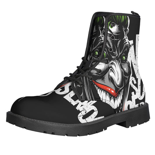 Laughing Joker Lightweight Leather Boots: For the Free-Spirited Hippie in You - 1