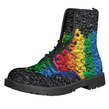 Groovy Pride: Leather Lightweight Boots for the Modern Hippie - 1