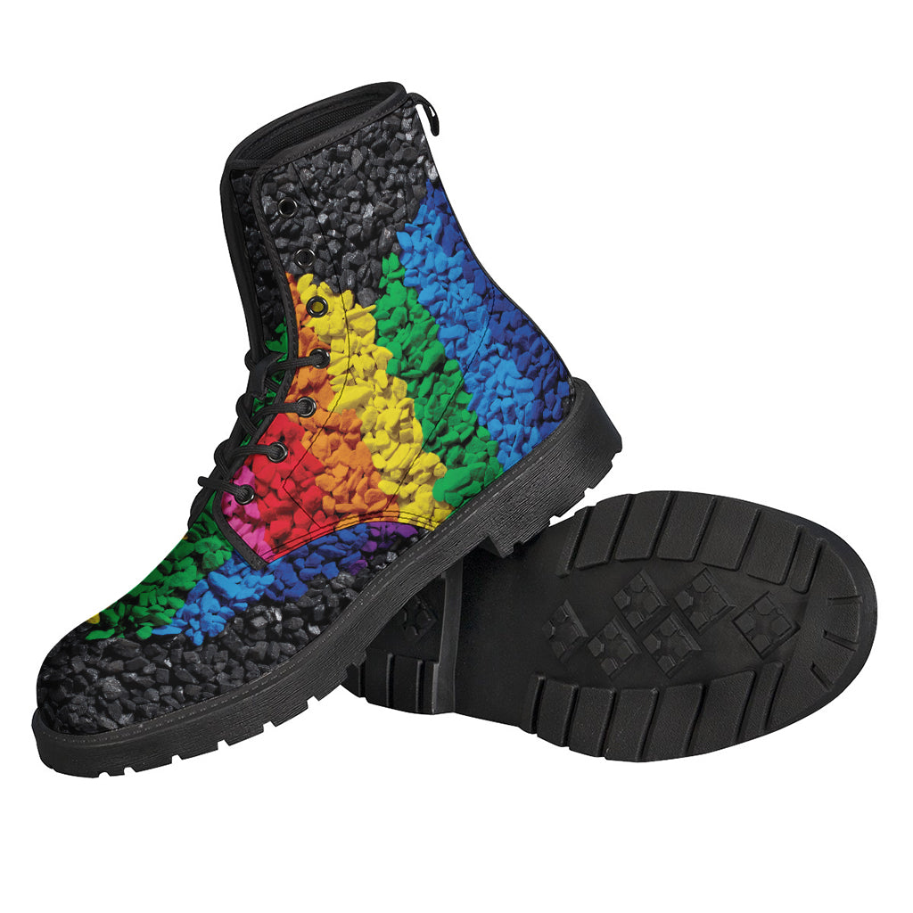 Groovy Pride: Leather Lightweight Boots for the Modern Hippie - 2