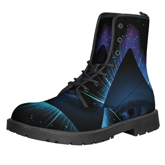 Step Out in Style: Masonic Eye Lightweight Leather Boots for Hippies - 1