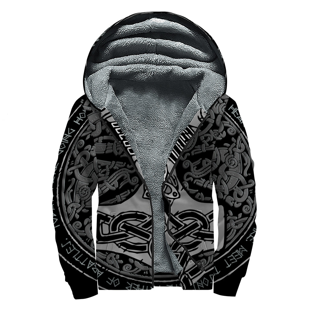 Thor's Hammer Sherpa Lined Hoodie for the Modern Hippie - 1