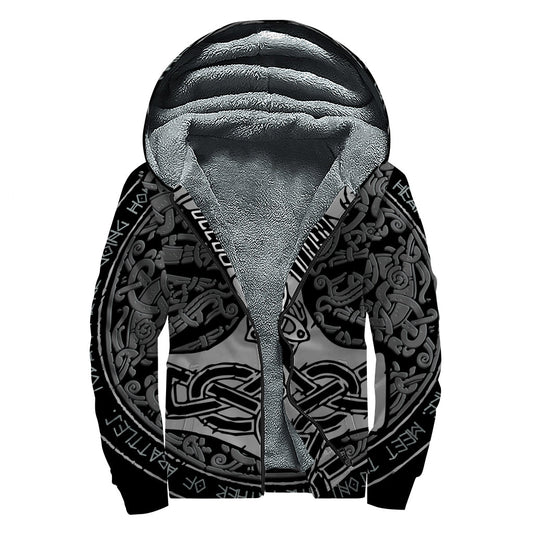 Thor's Hammer Sherpa Lined Hoodie for the Modern Hippie - 1