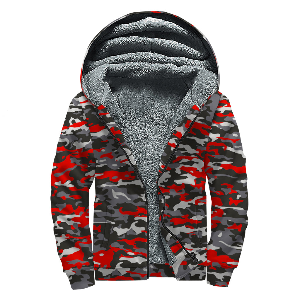 Groovy Camouflage Sherpa Hoodie for the Free-spirited Hippie - 1