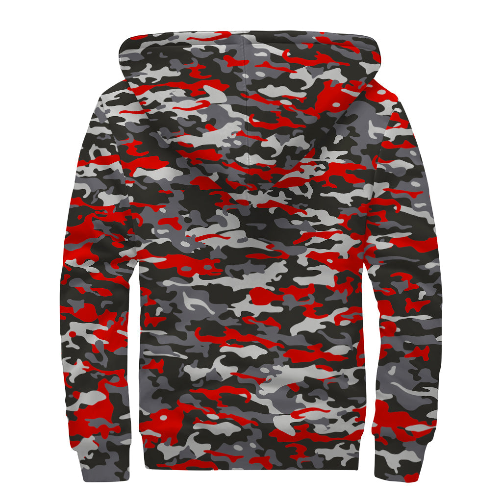 Groovy Camouflage Sherpa Hoodie for the Free-spirited Hippie - 2