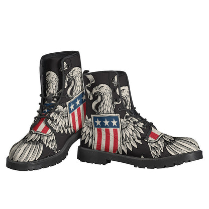 Fly High in Style with Patriotic USA Eagle Leather Boots - 3