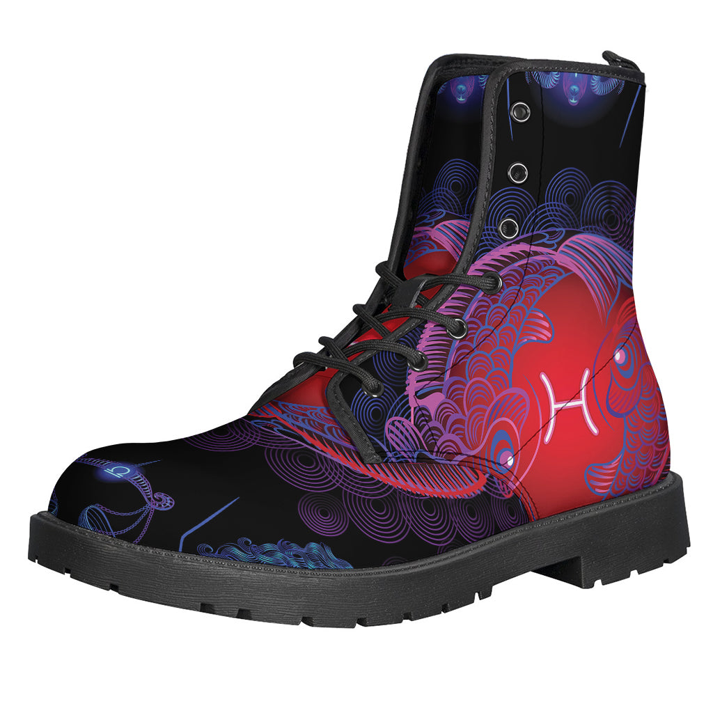 Pisces Dream: Astrological Leather Boots for the Boho Soul - 1