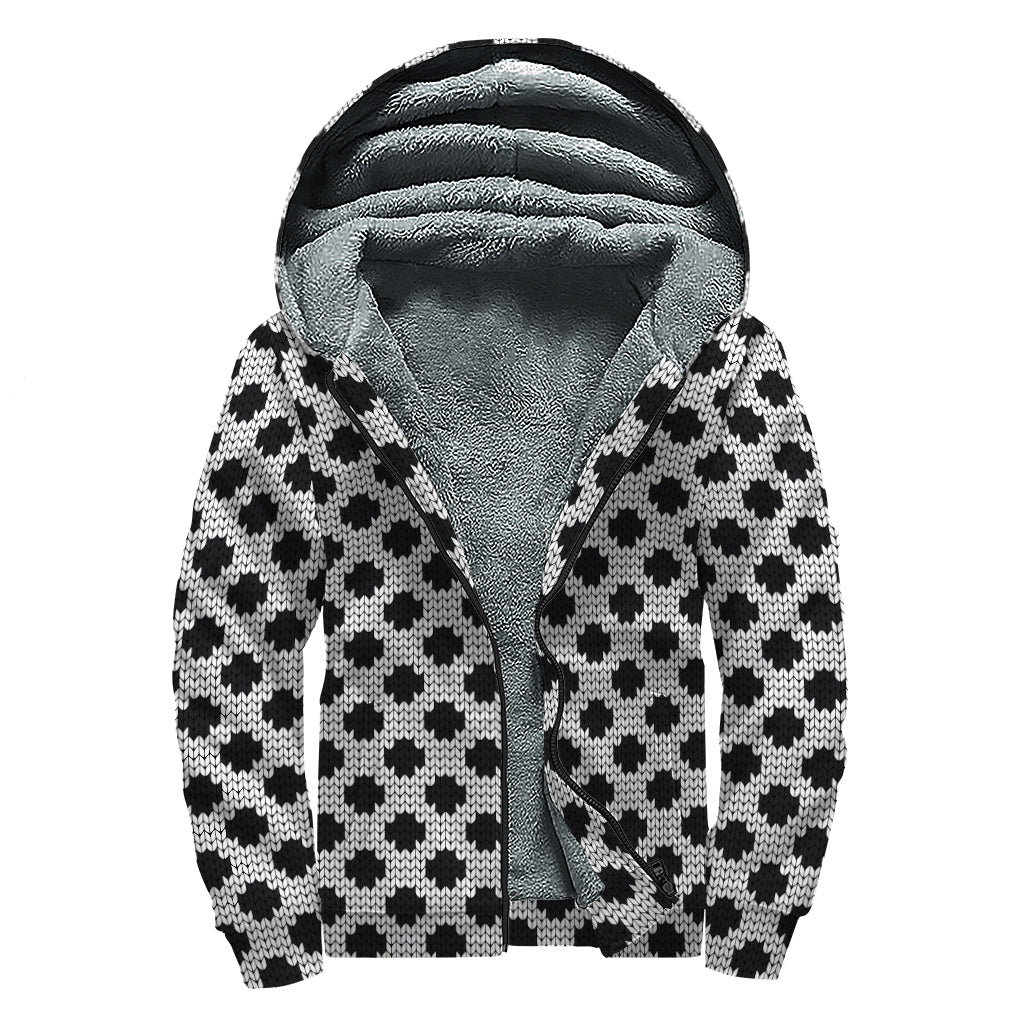 Polka Dot Perfection: Sherpa Lined Hippie Zip Up Hoodie - 1