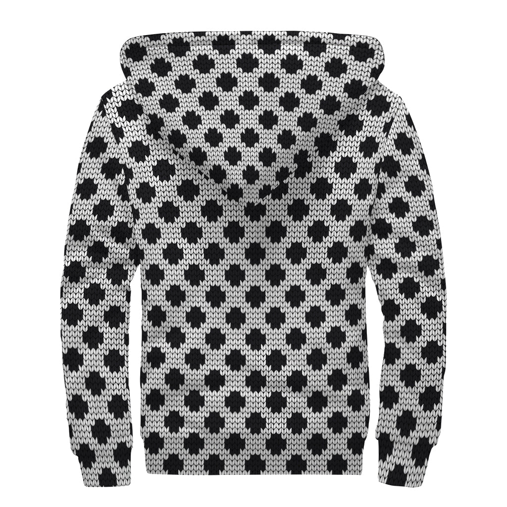 Polka Dot Perfection: Sherpa Lined Hippie Zip Up Hoodie - 2