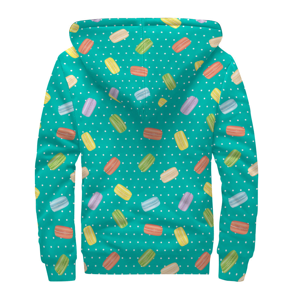 Groovy Polka Dot Macaron Sherpa Lined Hoodie for Free Spirited Hippies - 2