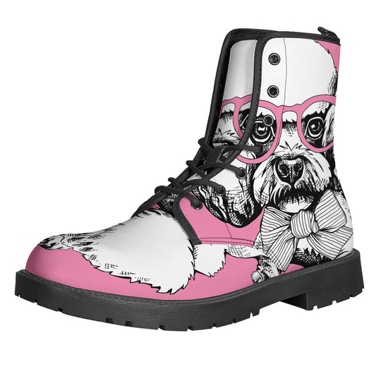 Poodle Power: Groovy Leather Lightweight Boots for Hippie Souls - 1