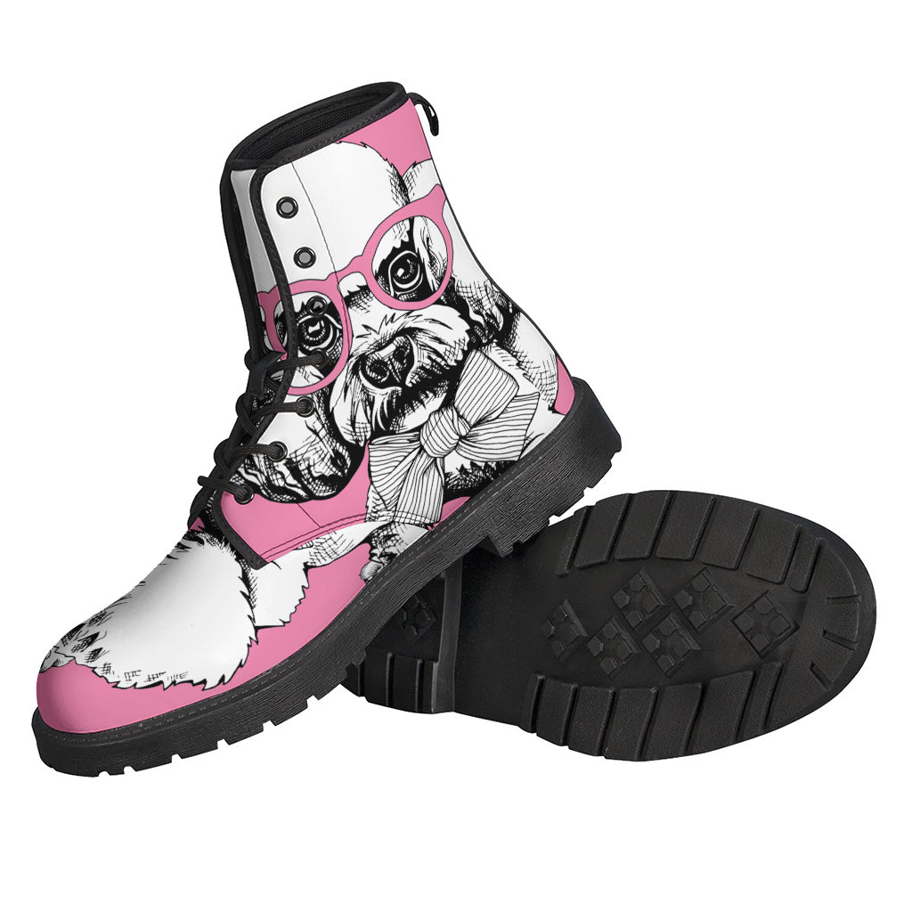 Poodle Power: Groovy Leather Lightweight Boots for Hippie Souls - 2