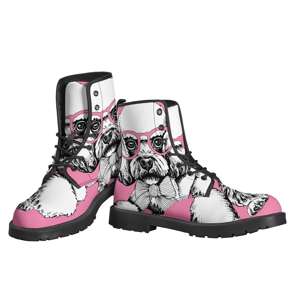 Poodle Power: Groovy Leather Lightweight Boots for Hippie Souls - 3