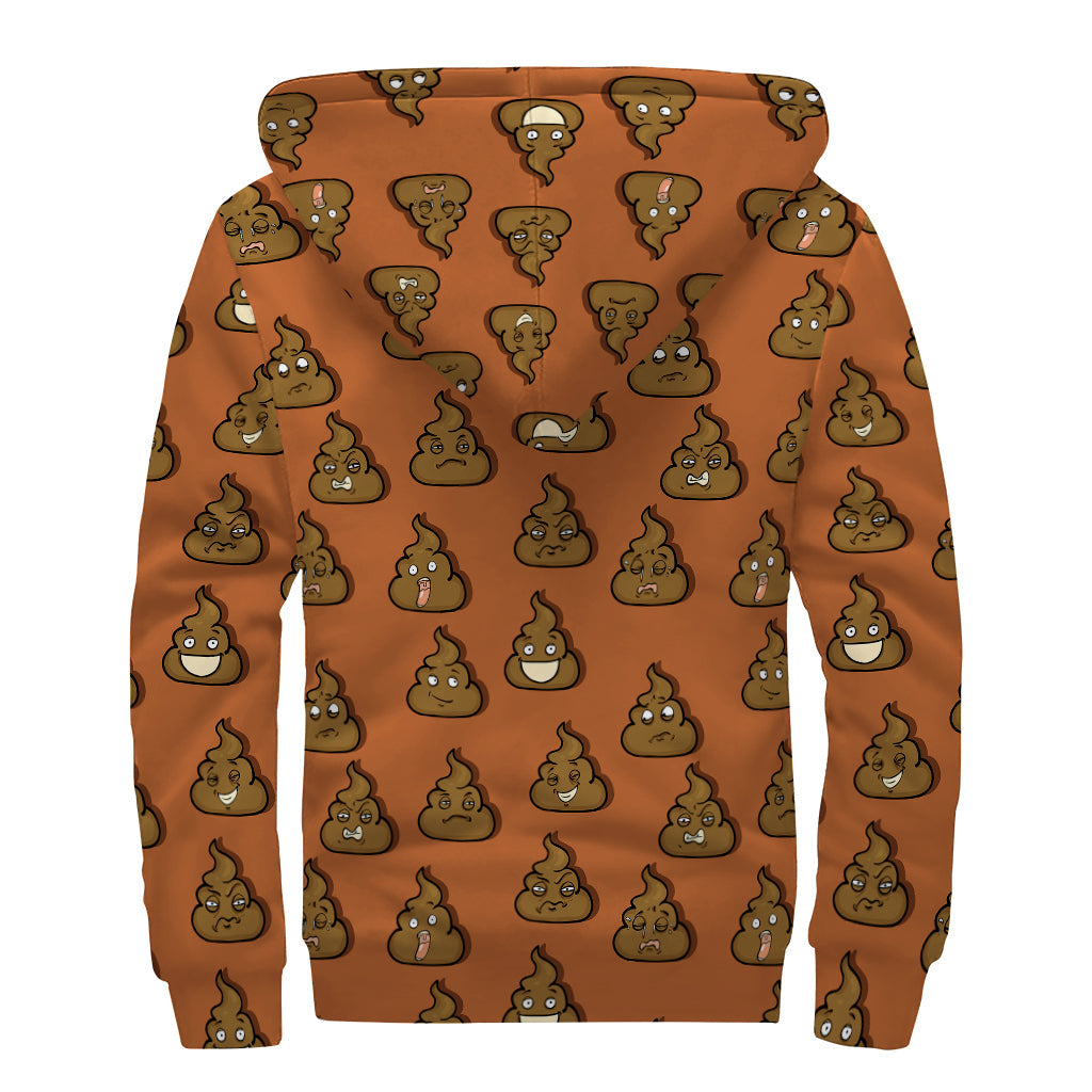 Peace, Love, and Sherpa: Emoticons Pattern Zip Up Hoodie for Hippies - 2