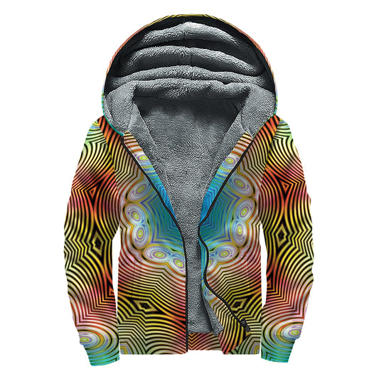 Psychedelic Dreams Sherpa-Lined Zip Up Hoodie - 1