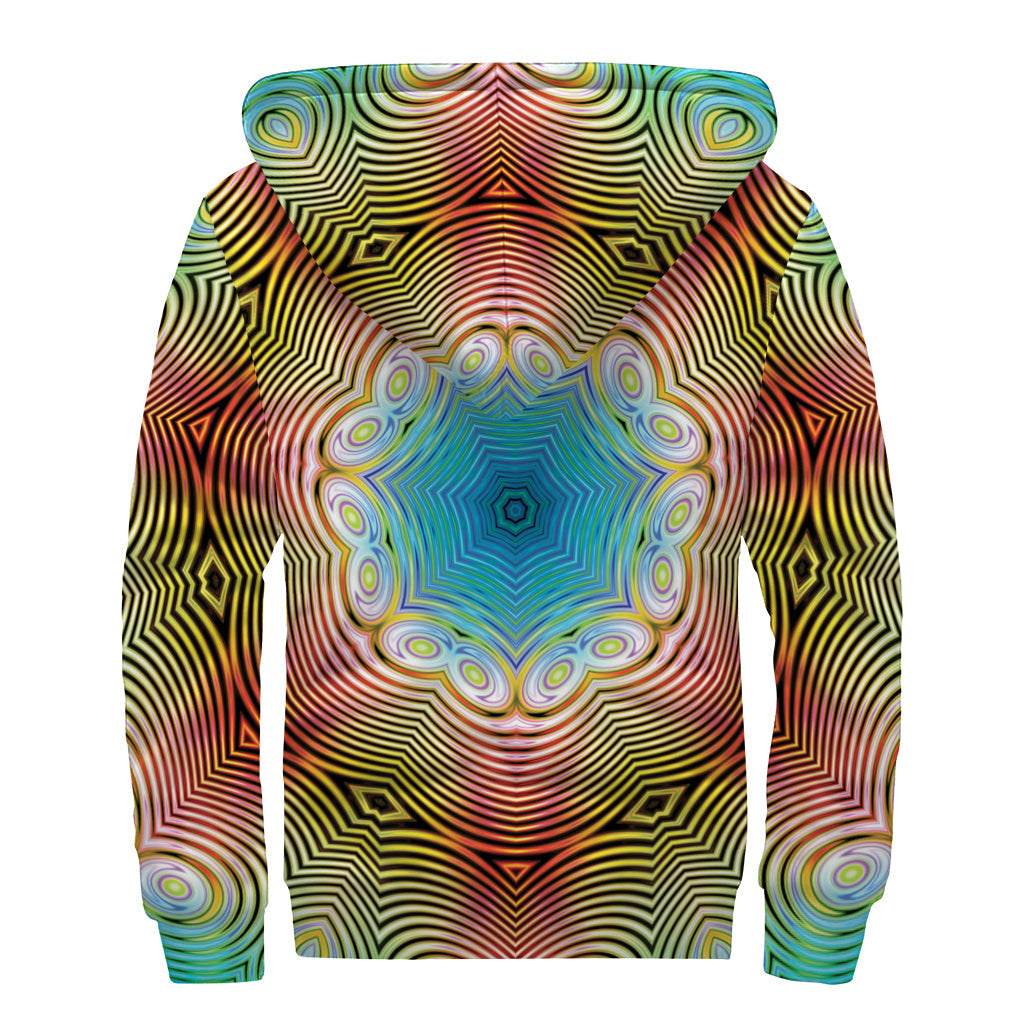 Psychedelic Dreams Sherpa-Lined Zip Up Hoodie - 2