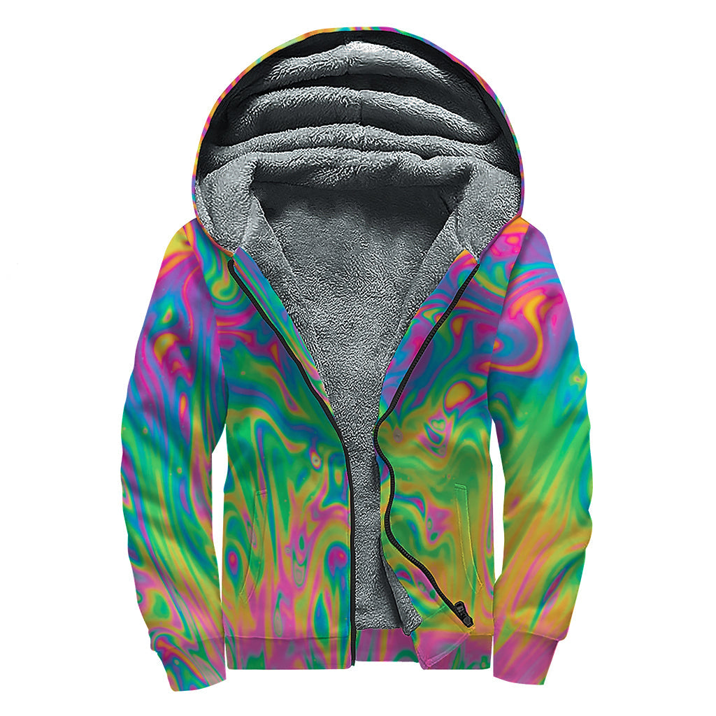 Groovy Sherpa-Lined Zip Up Hoodie for the Free-spirited Hippies - 1