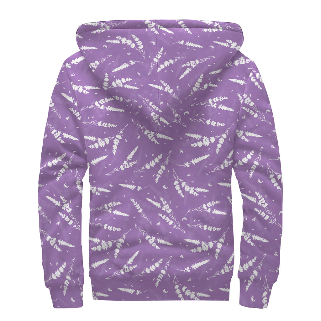 Lavender Dream: Sherpa Lined Zip Up Hoodie for Groovy Hippies - 2