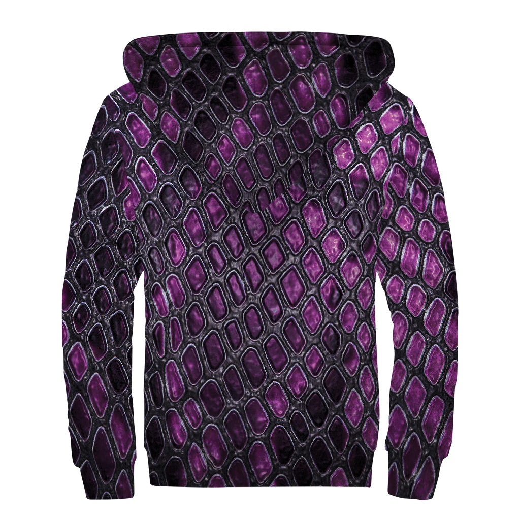 Snakeskin Serenity: The Ultimate Hippie Sherpa Hoodie - 2