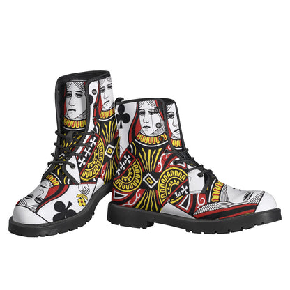 Queen of Clubs: Boho Leather Lightweight Boots - 3