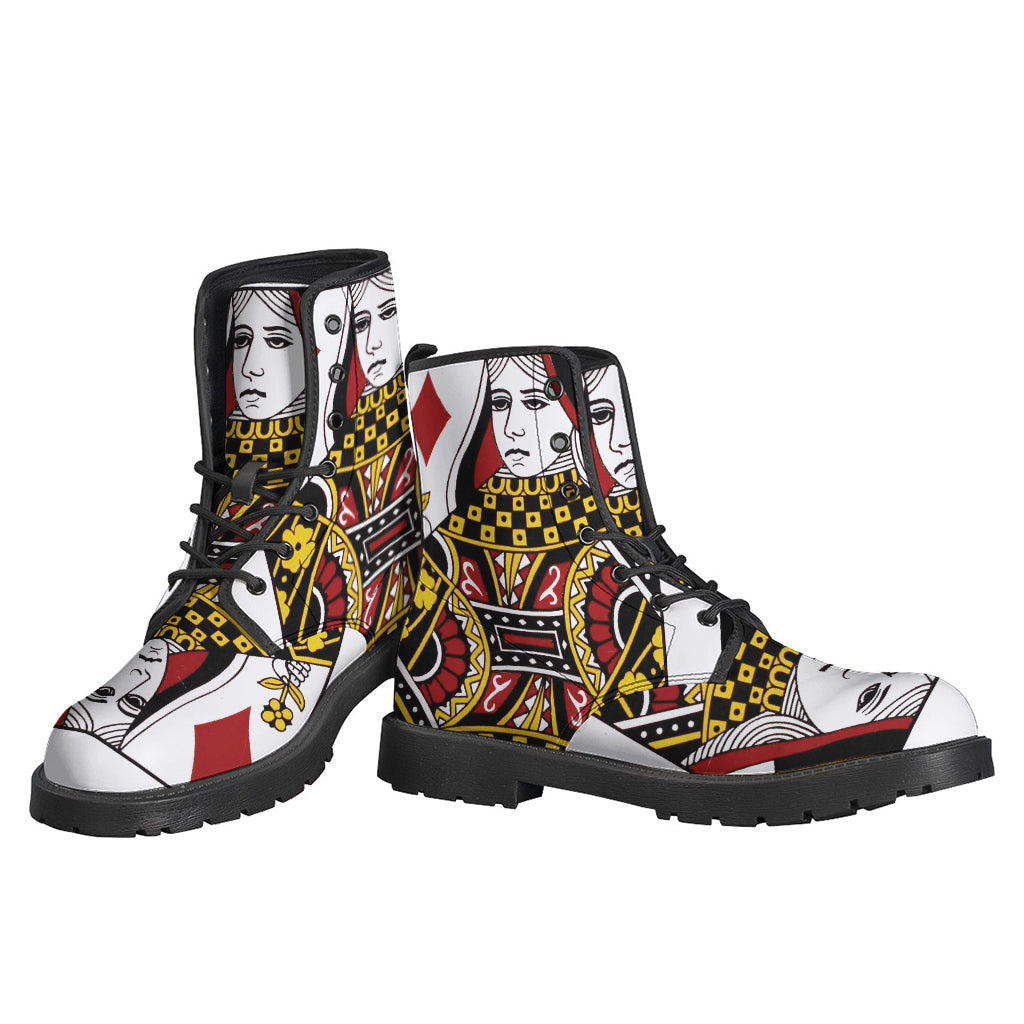 Queen of Diamonds: Groovy Leather Lightweight Boots for the Modern Hippie - 3