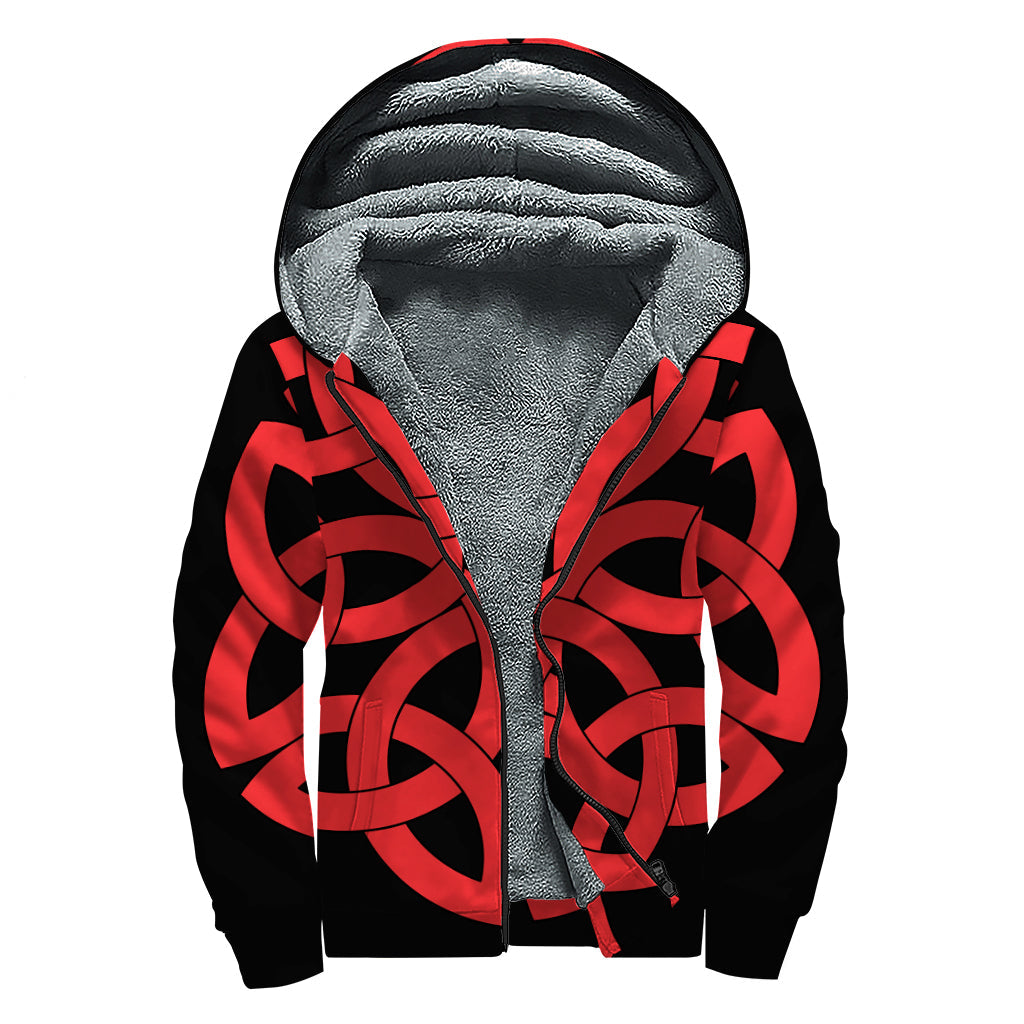 Celtic Knot Sherpa: Embrace Your Inner Hippie with this Cozy Zip Up Hoodie - 1