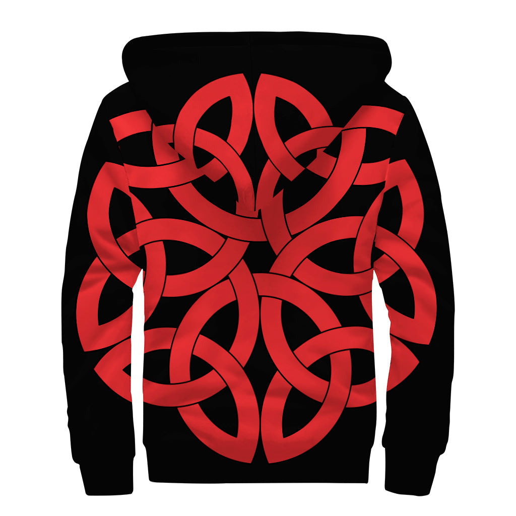 Celtic Knot Sherpa: Embrace Your Inner Hippie with this Cozy Zip Up Hoodie - 2