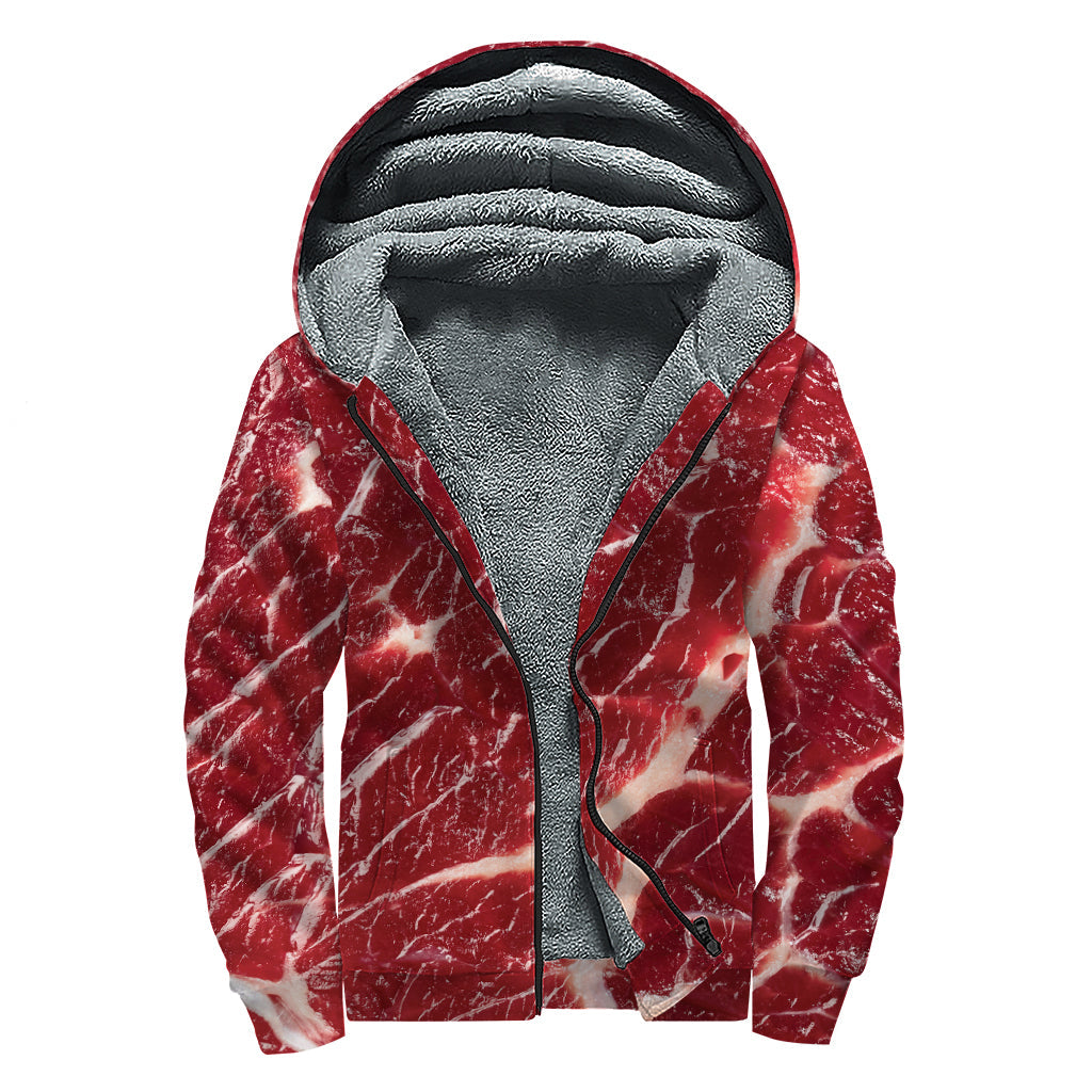 Cosmic Red Meat Sherpa: Hippie Vibes Zip Up Hoodie - 1