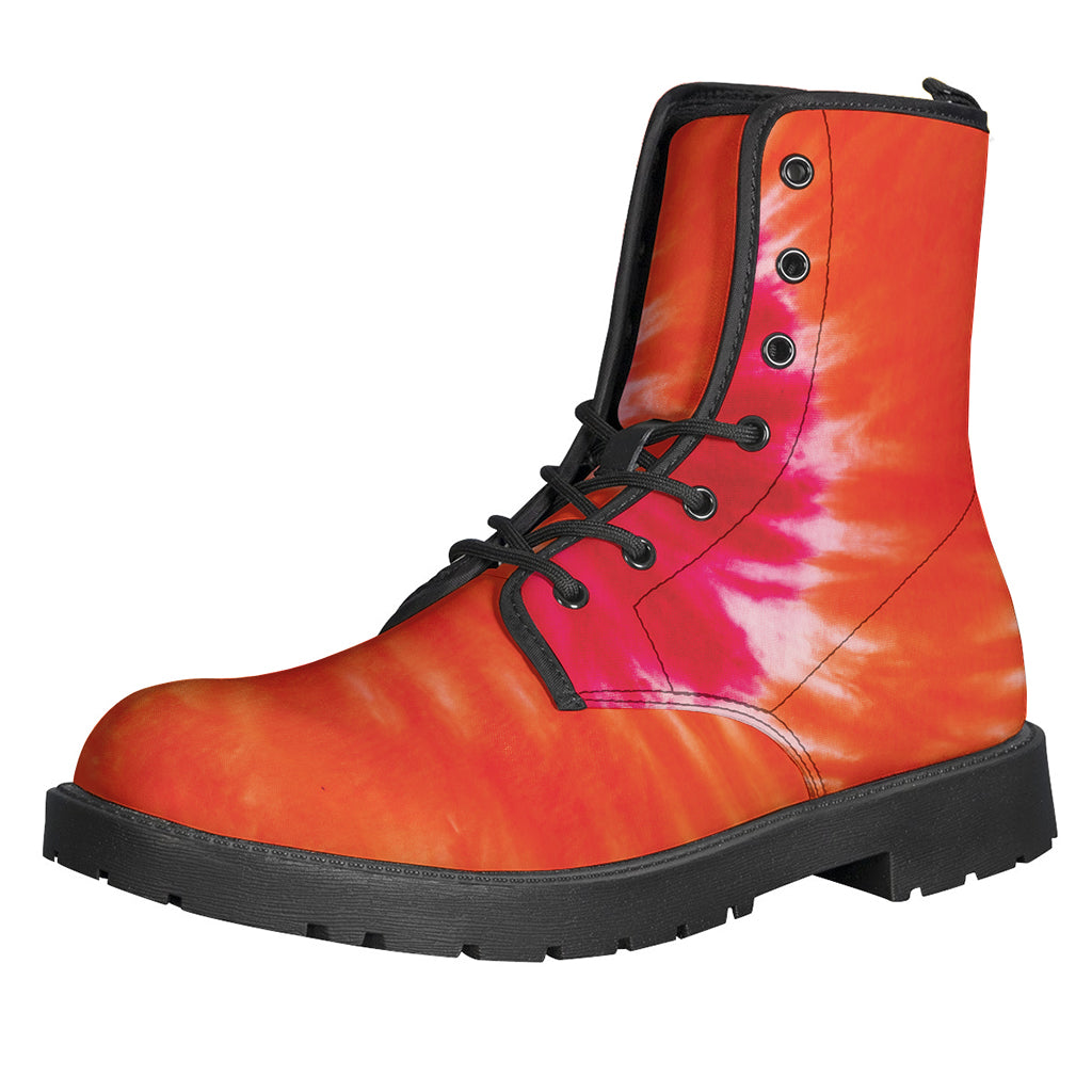 Walk on the Wild Side: Tie Dye Leather Boots for Groovy Hippies - 1