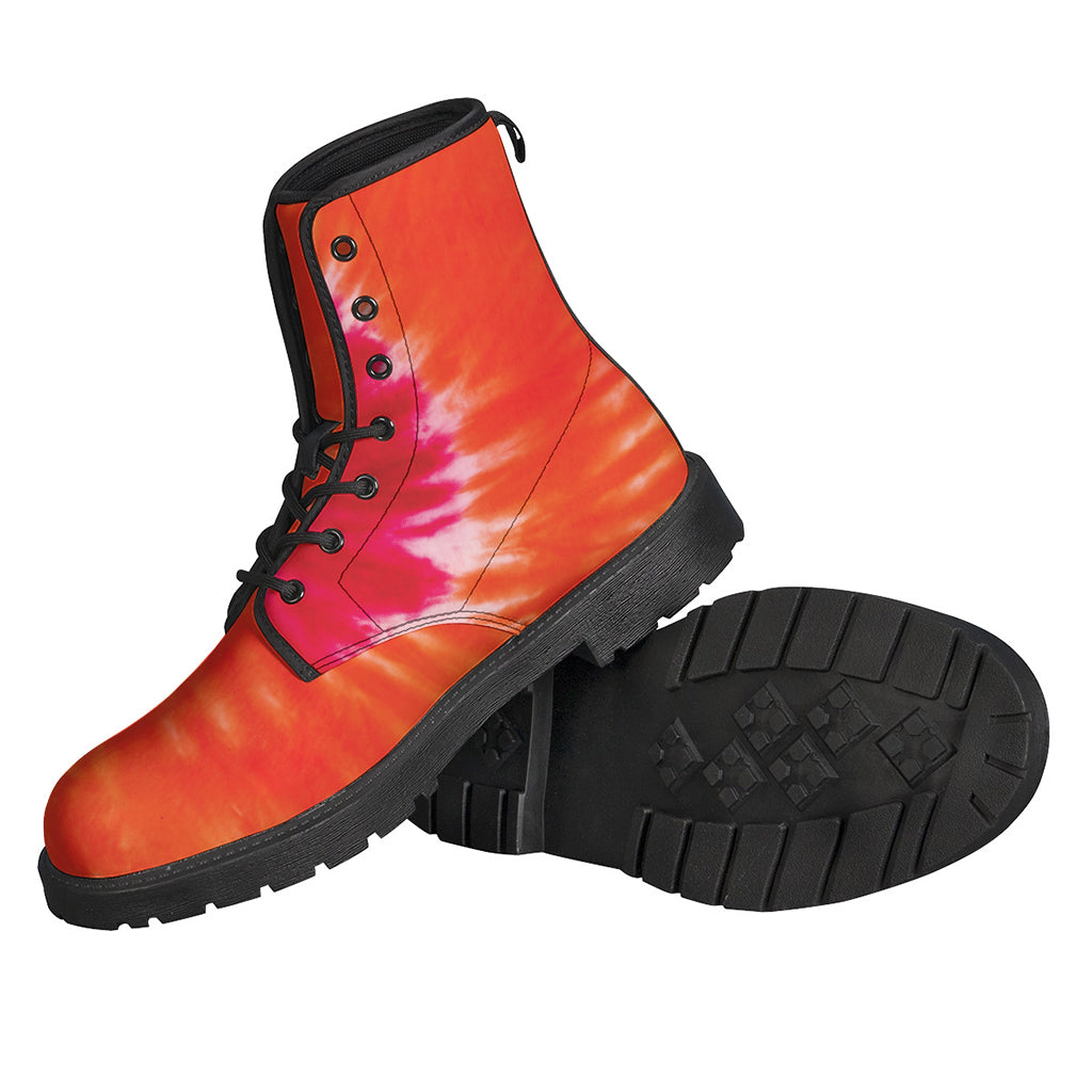 Walk on the Wild Side: Tie Dye Leather Boots for Groovy Hippies - 2