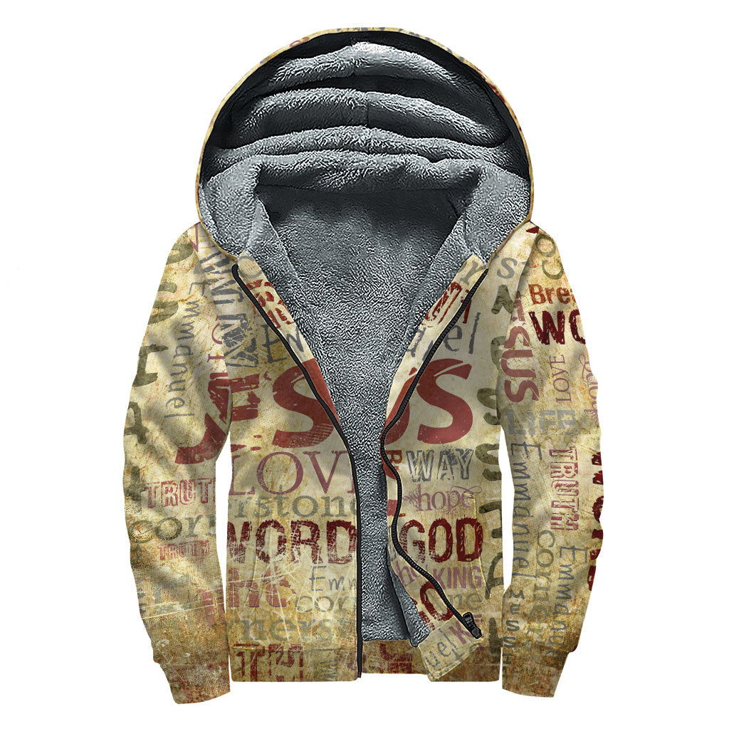 Groovy Gods: Sherpa-Lined Zip Up Hoodie for Free-Spirited Hippies - 1