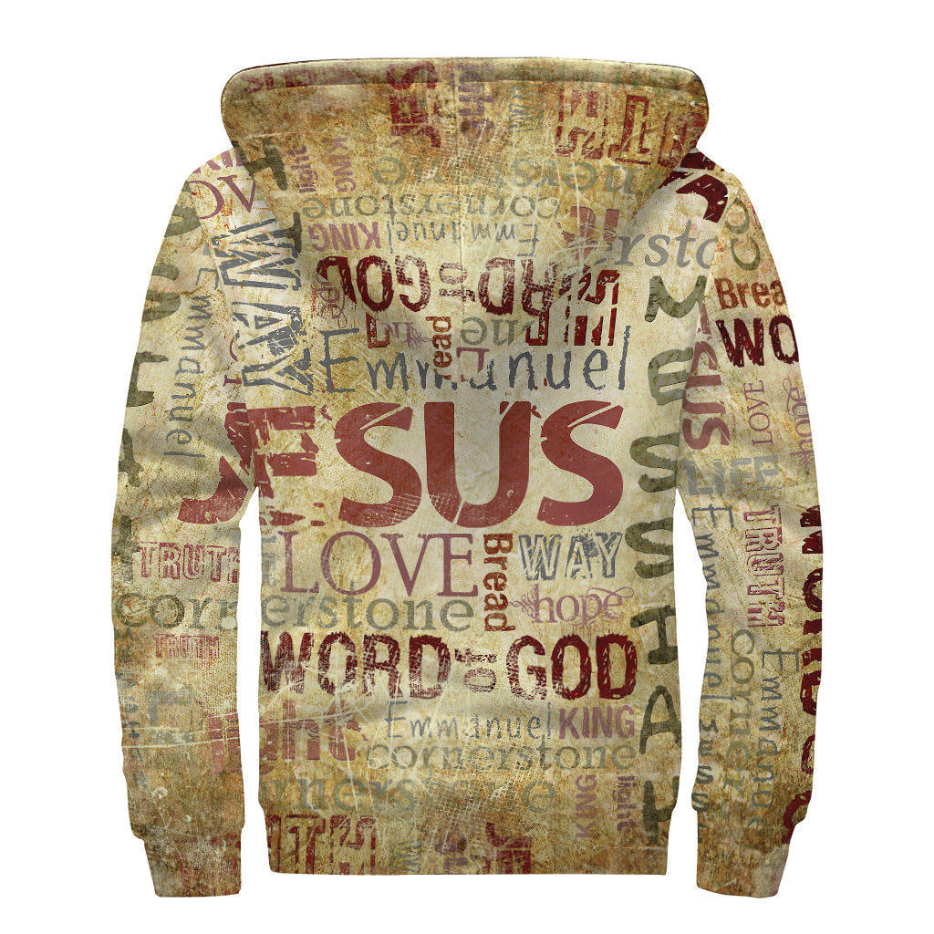 Groovy Gods: Sherpa-Lined Zip Up Hoodie for Free-Spirited Hippies - 2