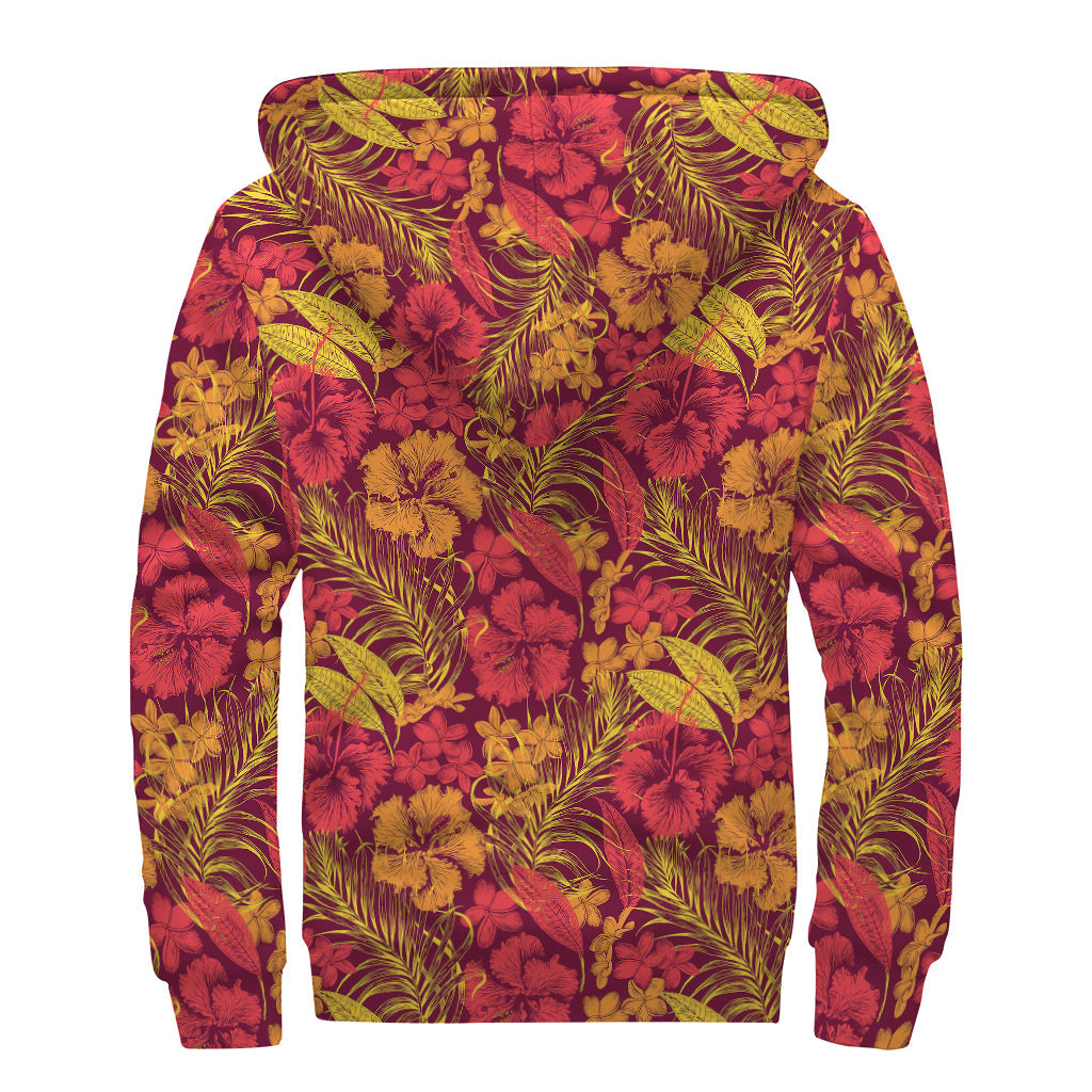 Tropical Dreams: Sherpa Lined Zip Up Hoodie for the Free-Spirited Hippie - 2