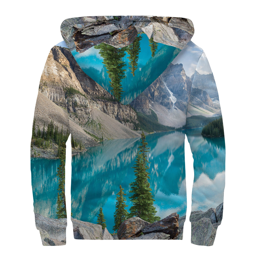 Rocky Mountain Dreamin' Sherpa Lined Zip Up Hoodie - 2