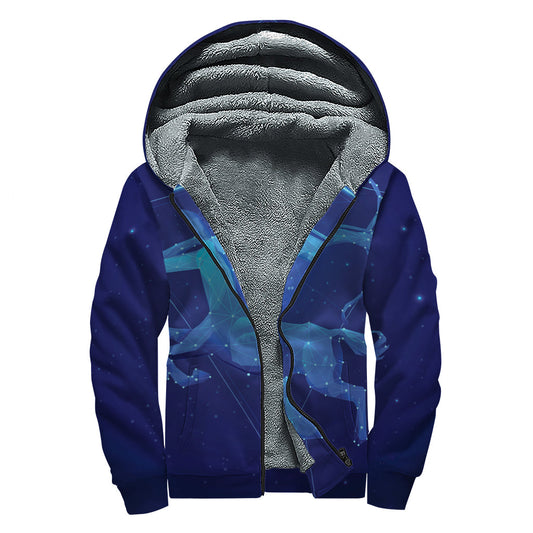 Sagittarius Style: Embrace Your Inner Hippie with a Sherpa Lined Zip Up Hoodie - 1