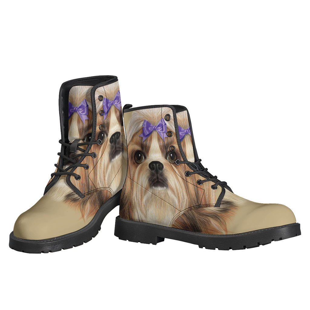 Boho Chic: Hand-painted Leather Boots for Free-Spirited Souls - 3