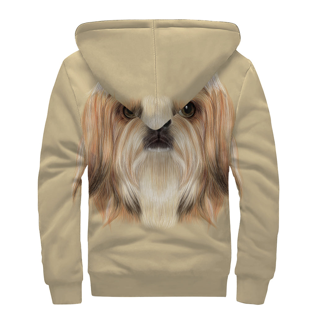 Shih Tzu Zen: Sherpa Lined Zip Up Hoodie for the Free Spirited Hippie - 2