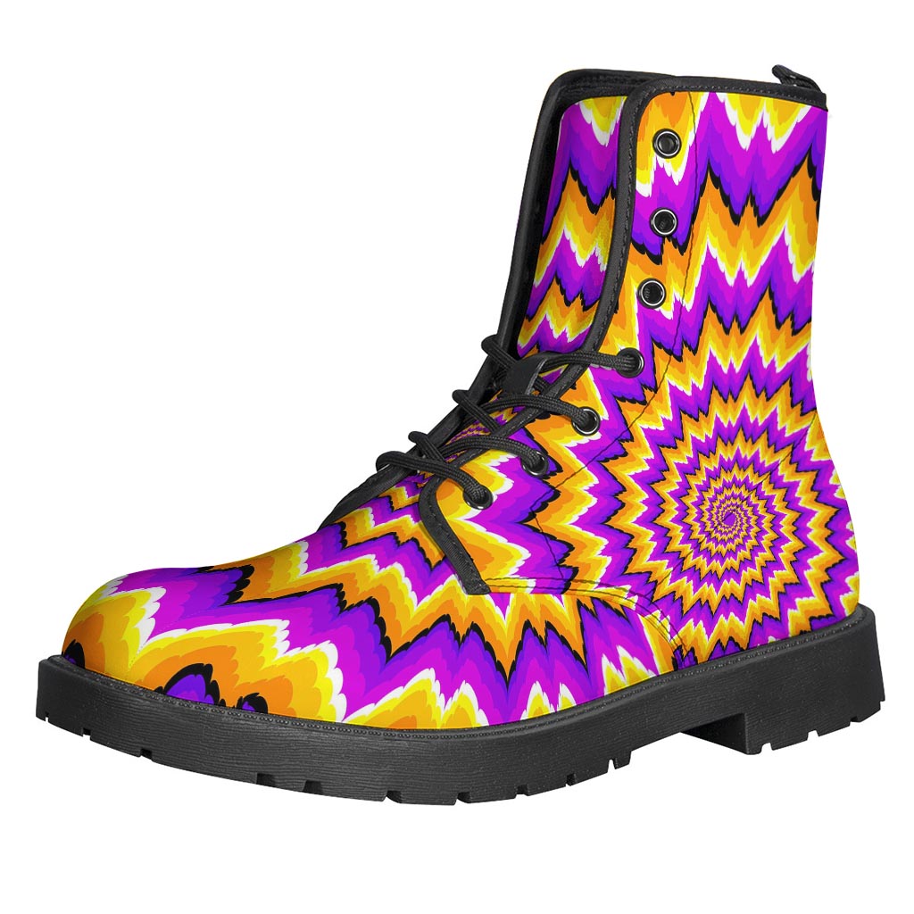 Spiral Expansion: Groovy Leather Lightweight Hippie Boots - 1