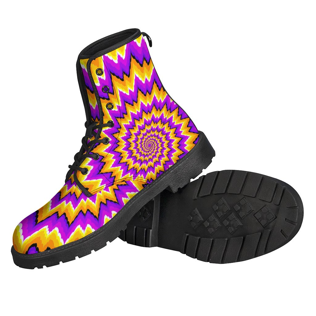 Spiral Expansion: Groovy Leather Lightweight Hippie Boots - 2