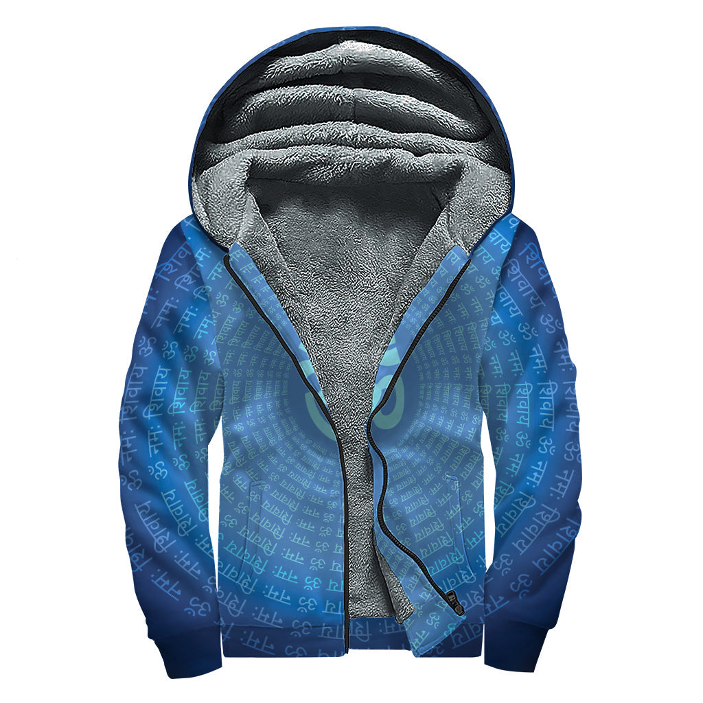 Peace and Om: Sherpa-Lined Zip Up Hoodie for the Free-Spirited Hippie - 1