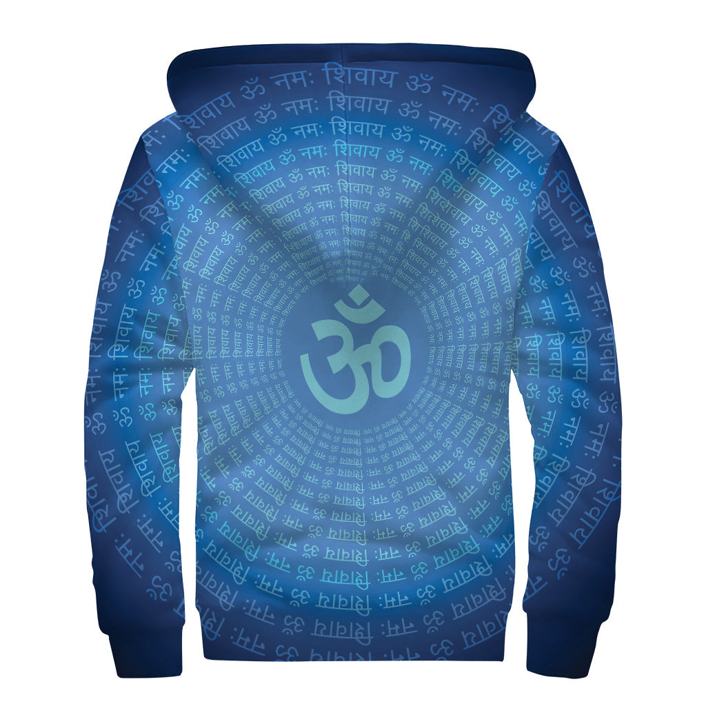 Peace and Om: Sherpa-Lined Zip Up Hoodie for the Free-Spirited Hippie - 2