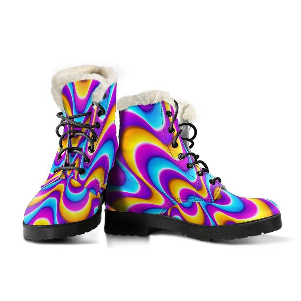 Groovy Galore: Faux Fur Leather Boots for the Modern Hippie - 3