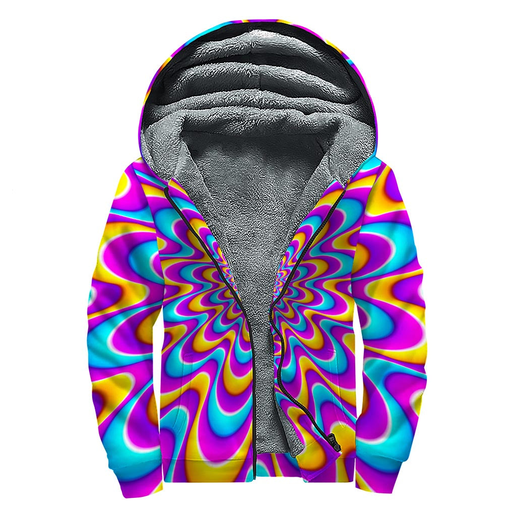 Groovy Vibes: Sherpa Lined Zip Up Hoodie for Free-Spirited Hippies - 1